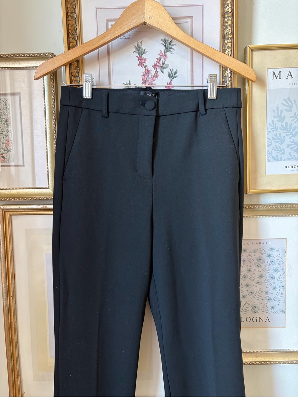 NWT J. Crew High Rise Cameron Pants in Black 6 Tall - Picture 8 of 9